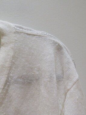 NakedCashmere | Tops | Naked Cashmere 0 Linen Slub Knit V Neck Top ...